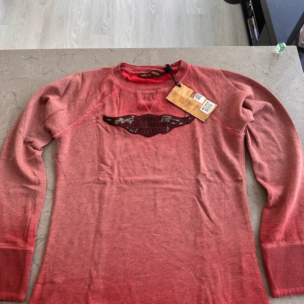 Harley-Davidson Red Long Sleeve Shirt